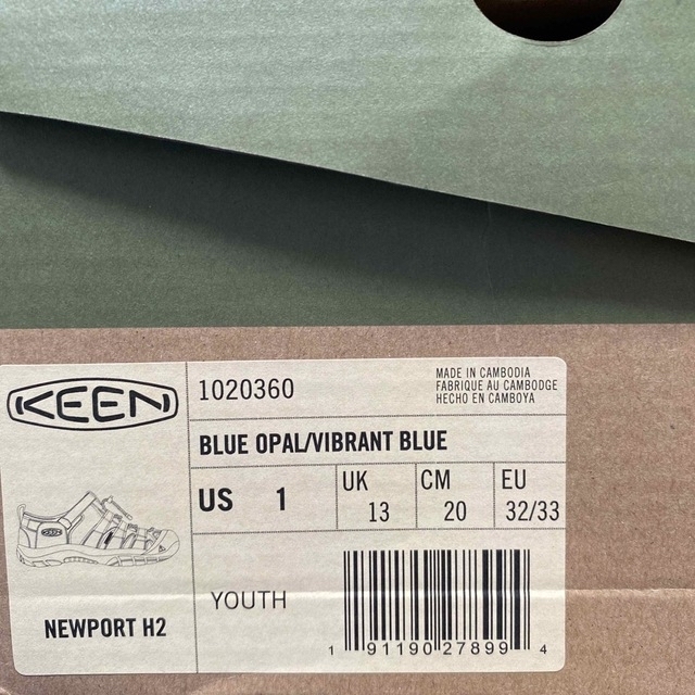 KEEN(キーン)のキーン　ジュニア　サンダル　青　20センチ キッズ/ベビー/マタニティのキッズ靴/シューズ(15cm~)(サンダル)の商品写真