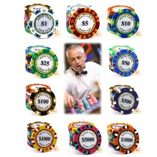 新品 モンテカルロ ポーカーチップ 10枚セット(トランプ/UNO)