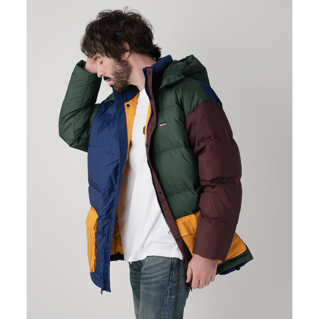 Levi's - 【Levi's/リーバイス】マルチカラーフード付ダウン