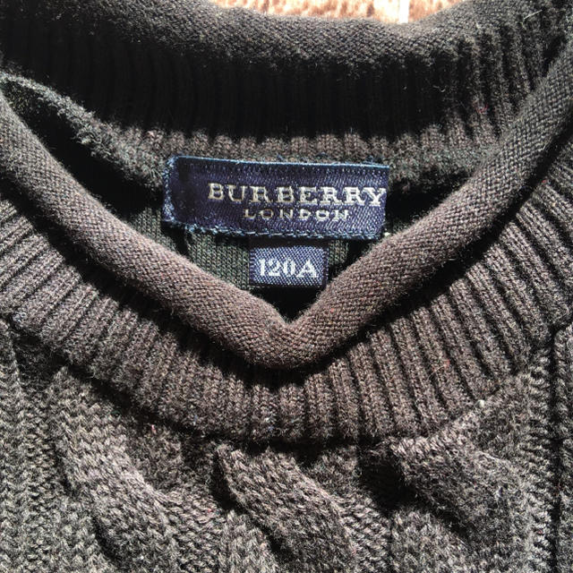 BURBERRY(バーバリー)の【yu3様専用】バーバリー ミックス素材セーター キッズ/ベビー/マタニティのキッズ服女の子用(90cm~)(その他)の商品写真