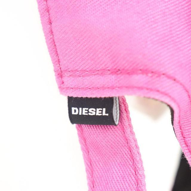 DIESEL(ディーゼル)のディーゼル キャップ 帽子 中古 ピンク キャンバス DIESEL 【中古】 | ロゴ ユニセックス ブランド小物 ファッション カジュアル Aランク レディースの帽子(キャップ)の商品写真