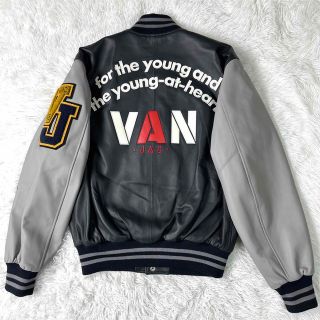 ヴァンヂャケット(VAN Jacket)の【新品・未使用品】VAN JACKET　スタジャン　オールレザー　羊革　L(スタジャン)