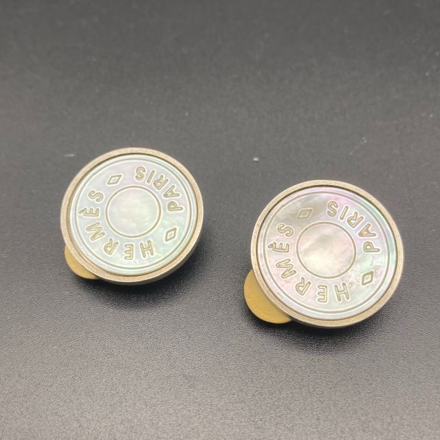 美品】HERMES エルメス SELLIER セリエ イヤリング contrachequefms