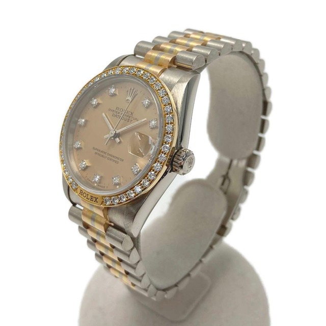 ROLEX(ロレックス)の☆☆ROLEX ロレックス デイトジャスト トリドール 10P ベゼルダイヤ 68149 BIC K18 自動巻き 腕時計 メンズの時計(腕時計(アナログ))の商品写真
