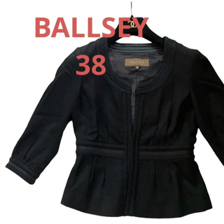 ボールジィ(Ballsey)のBALLSEYボールジィボールジー黒ブラックノーカラージャケット38入学式卒業式(ノーカラージャケット)