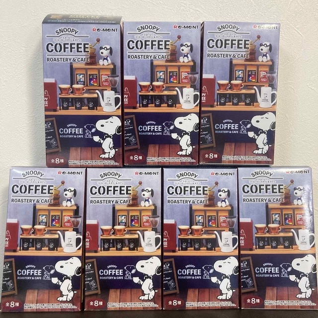 おもちゃ/ぬいぐるみリーメント スヌーピー coffee ミニチュア 7種