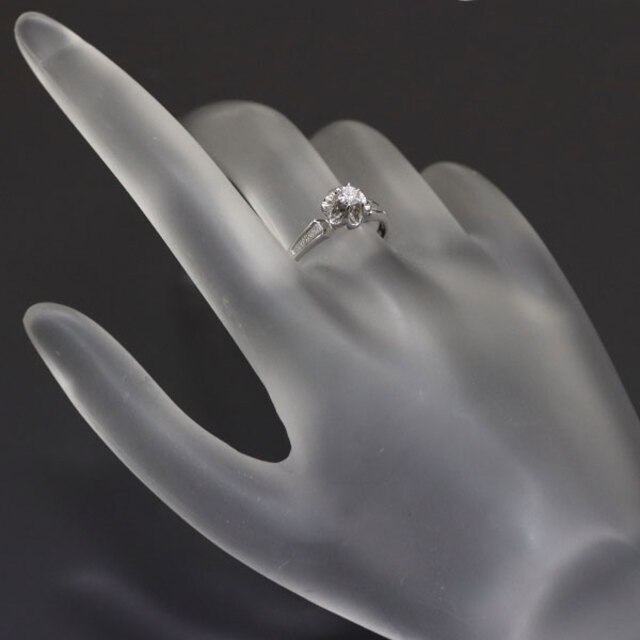 クイーン/Queen K14WG ダイヤモンド リング 0.13ct ヴィンテージ クイーン/Queen K14WG ダイヤモンド リング 0.13ct ヴィンテージ