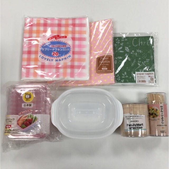 行楽 パーティー お弁当グッズ 詰合せ 7点セット インテリア/住まい/日用品のキッチン/食器(弁当用品)の商品写真