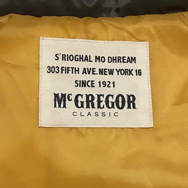 McGREGOR CLASSIC ハイネックダウンベスト コーデュロイ切替