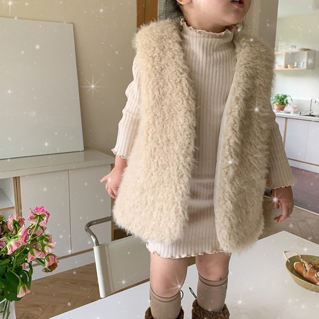 海外輸入 cottoli コトリ モコモコベスト 90cm stuburomokykla.lt