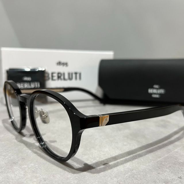 パステルオリーブ 新品 BERLUTI ベルルッティ BL40024U 01A メガネ