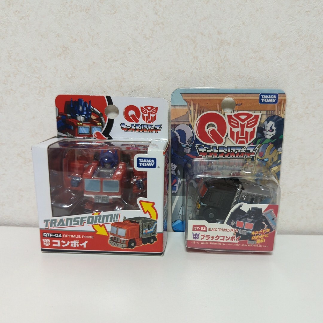 Takara Tomy(タカラトミー)のQTF-04 キュートランスフォーマーコンボイ ＋QT33ブラックコンボイ エンタメ/ホビーのフィギュア(その他)の商品写真