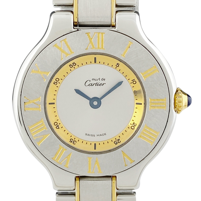 素晴らしい外見 - Cartier カルティエ 【中古】 レディース クォーツ 1340 W10073R6 ヴァンティアン マスト21 腕時計