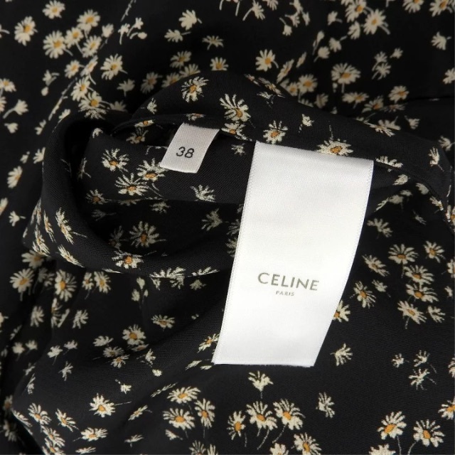 celine(セリーヌ)の美品CELINE セリーヌ◆花柄デイジーワンピース◆38 レディースのワンピース(ロングワンピース/マキシワンピース)の商品写真