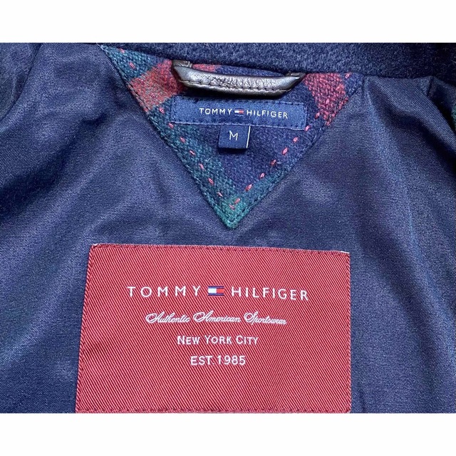 TOMMY HILFIGER(トミーヒルフィガー)のトミーヒルフィガー 緑チェックジャケット アウター  Mサイズ レディースのジャケット/アウター(ブルゾン)の商品写真