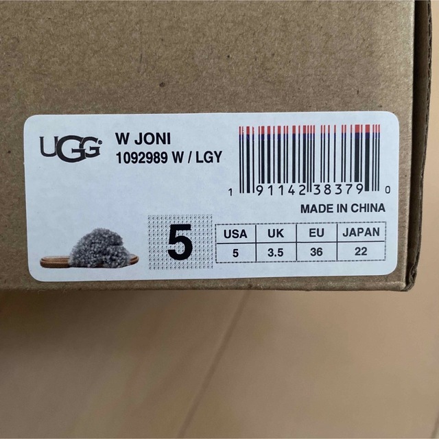 新品UGG アグ　シープスキン クロスストラップ　サンダル　JONI  ジョニー 5