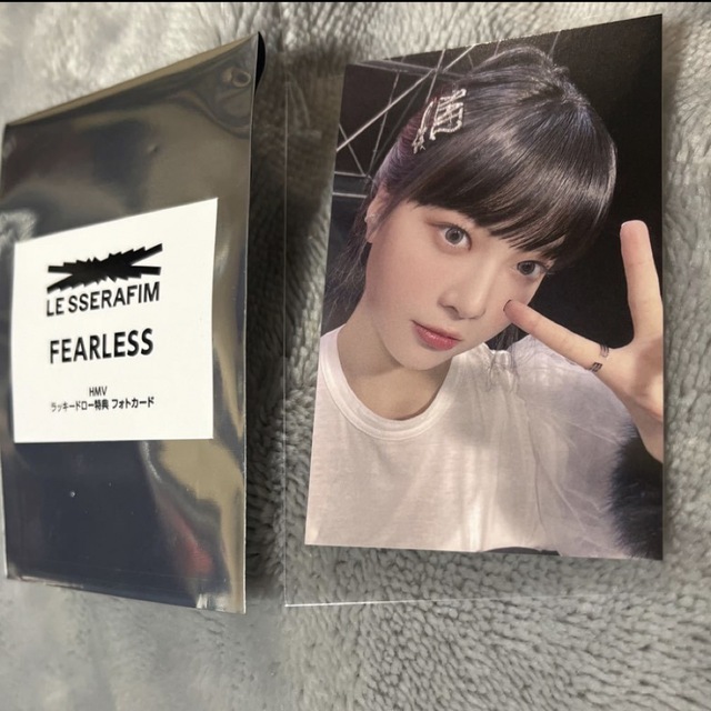 LE SSERAFIM FEARLESS ウンチェ ラキドロ 特典 トレカHMV