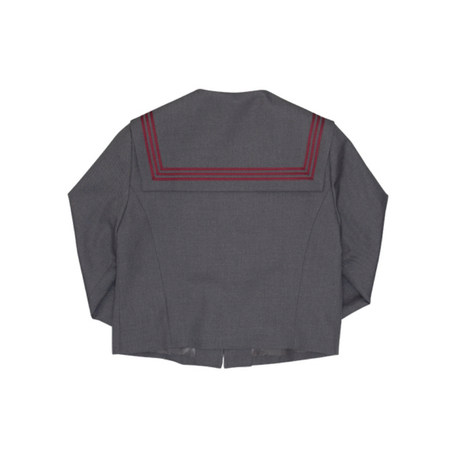 CONOMi(コノミ)のar CONOMI セーラー服　セーラージャケット　グレー　Lサイズ レディースのトップス(シャツ/ブラウス(半袖/袖なし))の商品写真