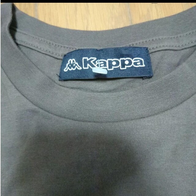 Kappa(カッパ)の♡kappa　新品別注袖テープロゴロンティ長袖Lブラウン　メンズレディース茶色 メンズのトップス(Tシャツ/カットソー(七分/長袖))の商品写真