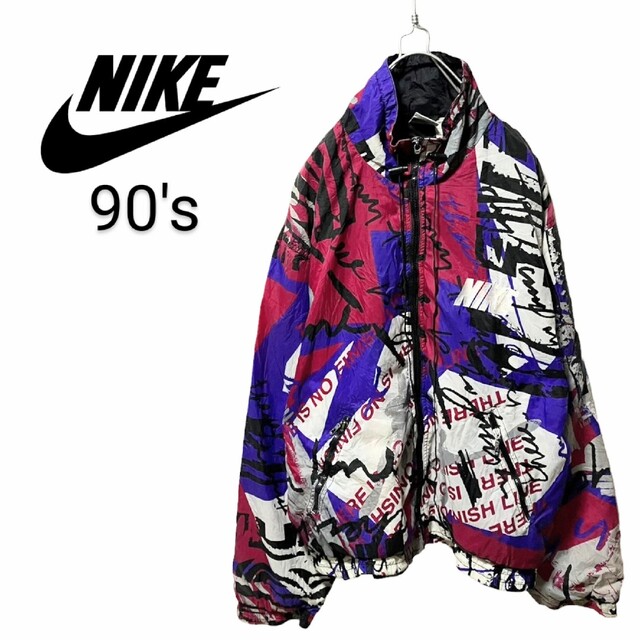 90s NIKE nylon line jacket