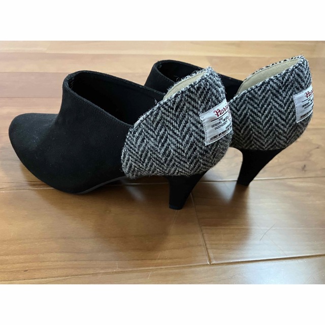 しまむら 未使用 Harris Tweed しまむら パンプス ブーツ 3L の通販 by みゆ しまむら ヒール ブーツ りぼん