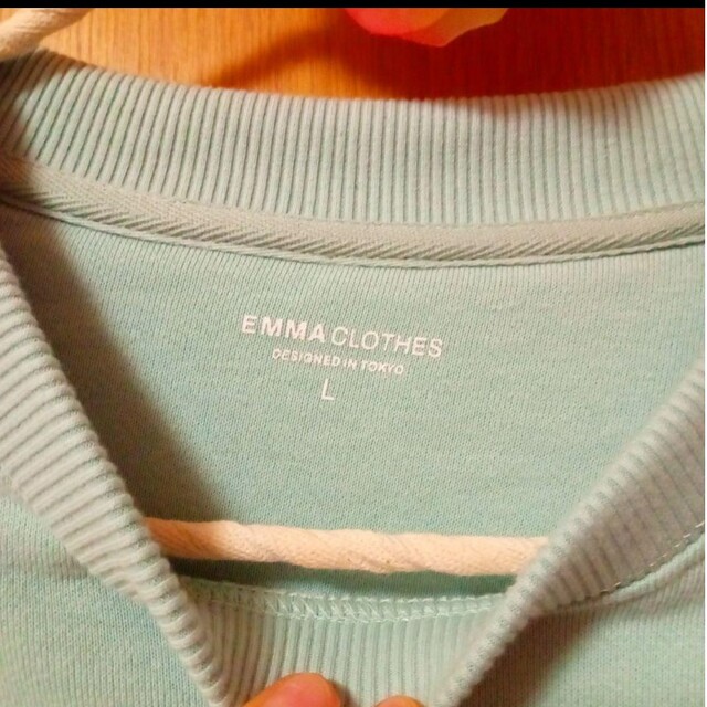 EMMA CLOTHES(エマクローズ)の♡EMMAClothes 新品長袖無地スウェットミントグリーンLメンズレディース レディースのトップス(トレーナー/スウェット)の商品写真