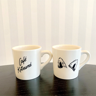 キツネ(KITSUNE)のcafe kitsune ペアマグカップ　キツネ(グラス/カップ)