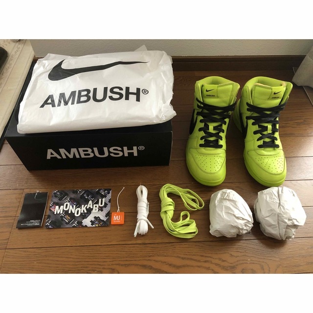 AMBUSH(アンブッシュ)のNIKE 　AMBUSH 　DUNK HIGH FLASH LIME 28㎝ メンズの靴/シューズ(スニーカー)の商品写真