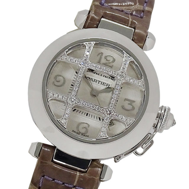 Cartier - カルティエ 時計  パシャ 32 グリッド ダイヤモンド デイト 自動巻
