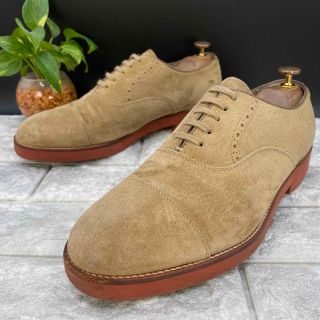 ハッシュパピー(Hush Puppies)の✨美品 ハッシュパピー ストレートチップ スエード パーフォレーション ベージュ(ドレス/ビジネス)