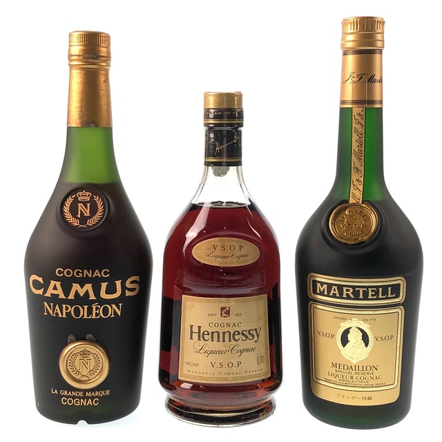 3本 CAMUS Hennessy MARTELL コニャック ランキングや新製品 www.gold