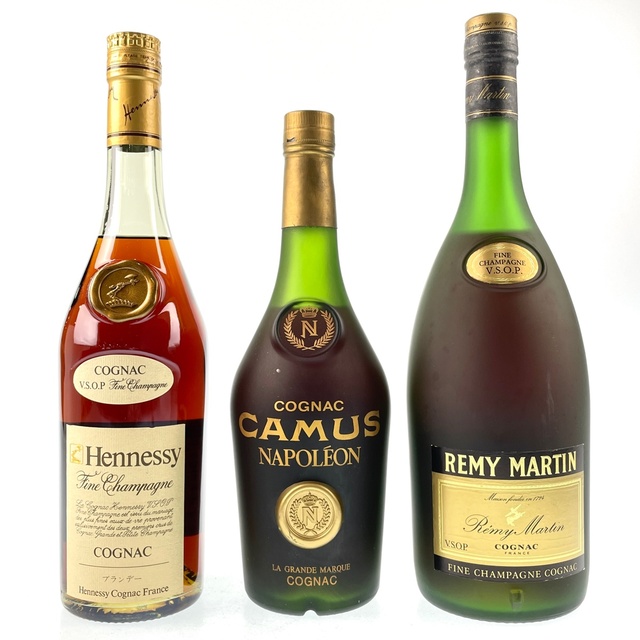 3本 Hennessy CAMUS REMY MARTIN コニャック