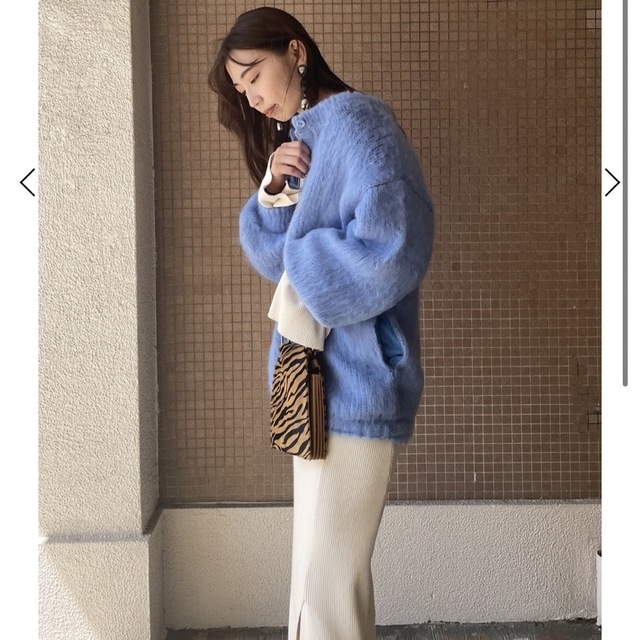 【AMERI】2WAY MOHAIR SHAGGY KNIT