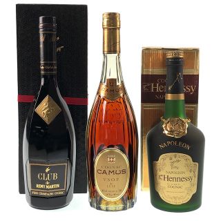 3本 REMY MARTIN CAMUS Hennessy コニャック(ブランデー)