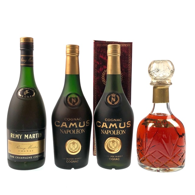 バイセルブランデーセット4本 REMY MARTIN CAMUS コニャック