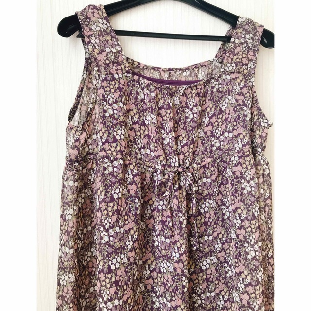 美品♡MELROSEシフォン 花柄チュニック(インナー付き)