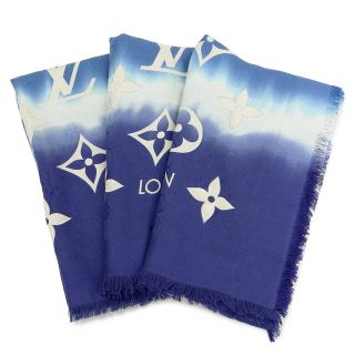 ヴィトン(LOUIS VUITTON) マフラー/ショール(レディース)(ブルー