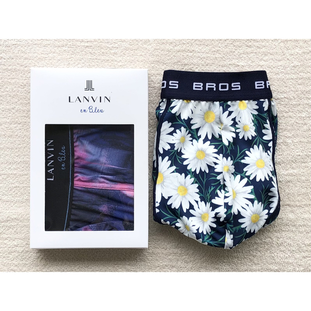 LANVIN en Bleu＆BROS ボクサーパンツ Ｍサイズ 2枚セット