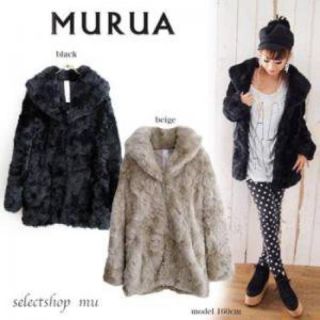 ムルーア(MURUA)のMURUA フェイクファーコート(毛皮/ファーコート)