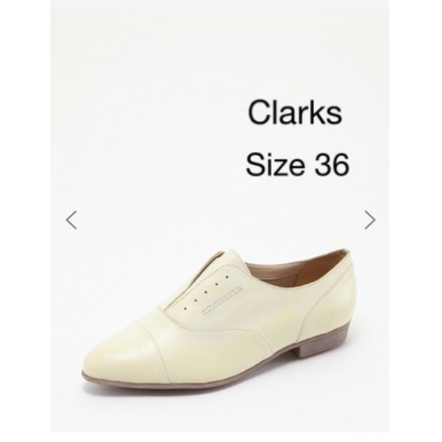【Clarks】クラークス　マニッシュシューズ　Size36　レースレスシューズカンペール