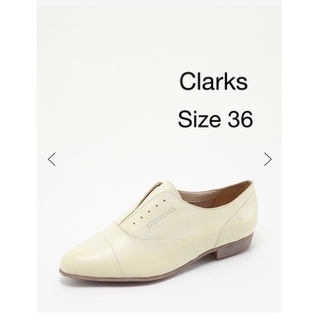 クラークス(Clarks)の【Clarks】クラークス　マニッシュシューズ　Size36　レースレスシューズ(ローファー/革靴)