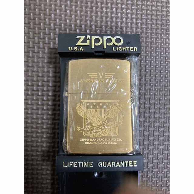 ZIPPO(ジッポー)の【格安】ZIPPO ライター　クラシック　ゴールドセット メンズのファッション小物(タバコグッズ)の商品写真