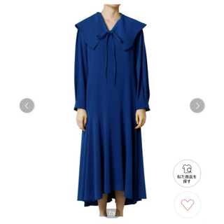 LE CIEL BLEU - ルシェルブルー Georgette Big Collar Dressの通販 by 
