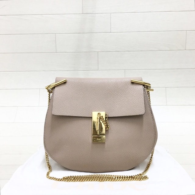 ☆美品・保存袋付☆ Chloe drew ドリュー チェーン ショルダーバッグ-