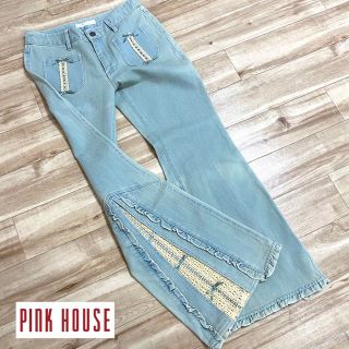 ピンクハウス(PINK HOUSE)の美品 ＊PINK HOUSE ＊フリルデニムパンツ＊(デニム/ジーンズ)