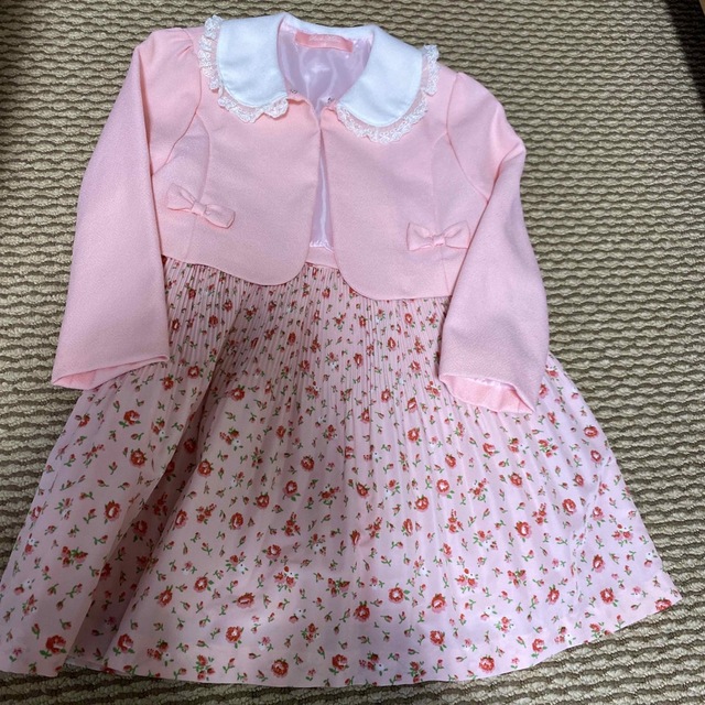 女の子110cm ピンクワンピース キッズ/ベビー/マタニティのキッズ服女の子用(90cm~)(ワンピース)の商品写真