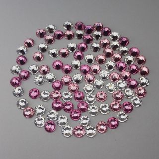 スワロフスキー(SWAROVSKI)の48 スワロフスキー  ピンクカラーミックス  2セットおまとめ(各種パーツ)