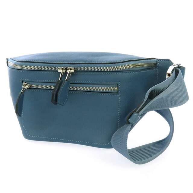 豪奢な ボディバッグ エルメス - Hermes シティスライドクロス メンズ C刻印 トリヨンクリストバル ブルーアズール/シルバー金具 PM ボディーバッグ