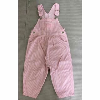 オシュコシュ(OshKosh)のoshkosh オシュコシュ ヒッコリー ピンク　4T ヴィンテージ　古着(パンツ/スパッツ)