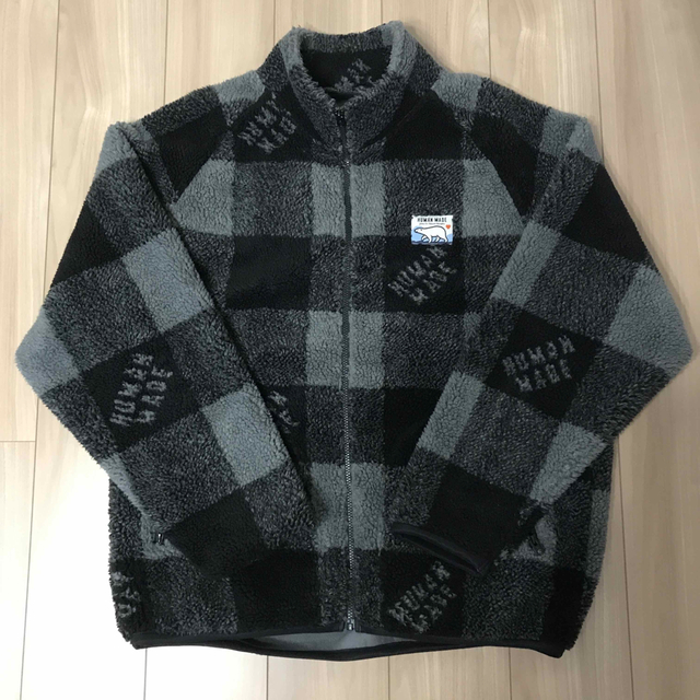 人気No.1】 HUMAN MADE - CHECK BOA FLEECE JACKET HUMAN MADE XXL